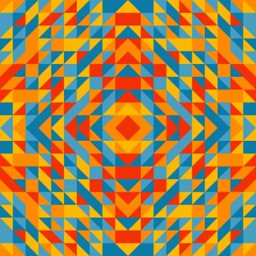 Colorful trianglulation pattern Illustrazione stock