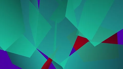 Colorful triangular geometric crystal motion background Stock Footage 319297199