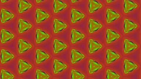 Colorful triangular geometric pattern with flowing gradient motion loop Stock Footage 336211517