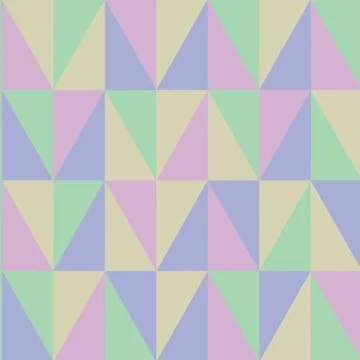 Colorful Triangular Obtuse Shape Creating Blurry Mosaic and Stained Glass Illustrazione stock