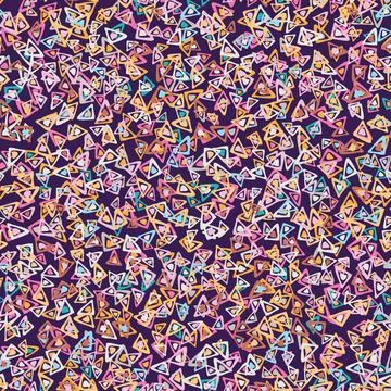 Colorful triangular shapes toss seamless vector pattern Stock Illustration