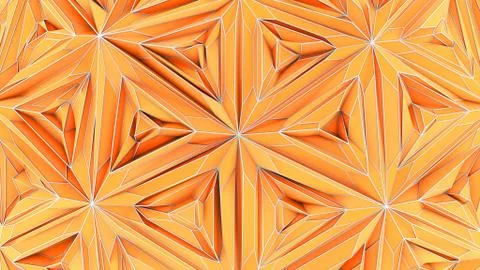 Colorful Triangulation Background, Deformed Surface, 3D Rendering Stock Illustration