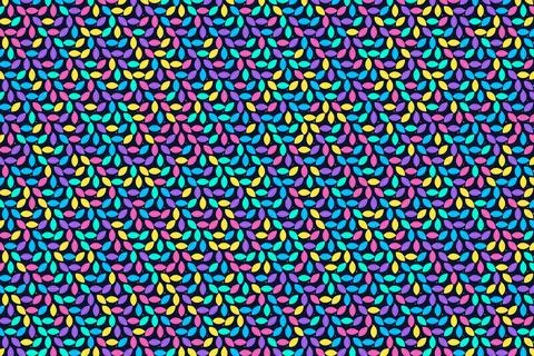 Colorful Tropical Leaf Pattern Seamless Background Stock Illustration