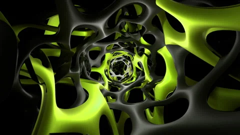 Colorful Tunnel loop CG background 19b Video stock 289668204