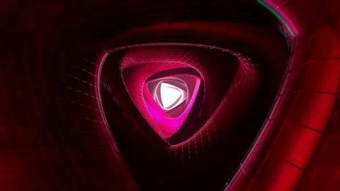 Colorful Tunnel loop CG background 23a Video stock 289682143