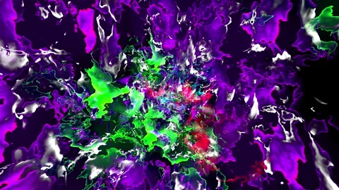 Colorful Tunnel loop CG background 25b Vídeos de archivo 289685175