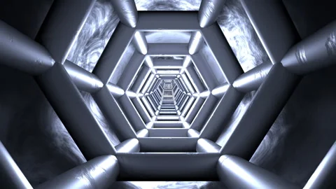 Colorful Tunnel loop CG background 20a Stock-Footage 289702253