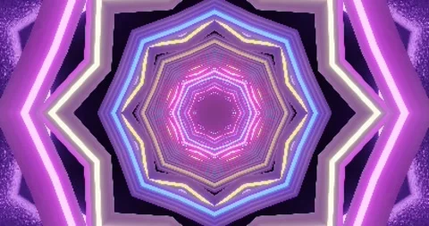 Colorful tunnel loop creating mesmerizing visual patterns for relaxation or.. Stock Footage 316920741