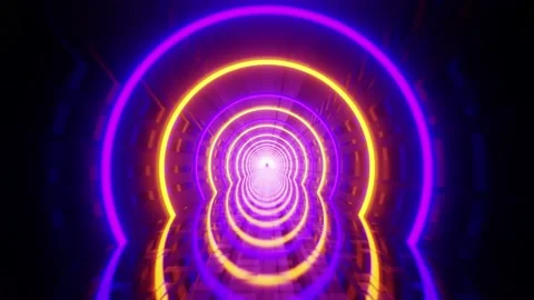 Colorful Tunnel Loop Video stock 165126420