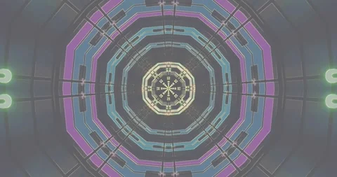 Colorful tunnel video loop creates an immersive experience with v Stock Footage 318174455