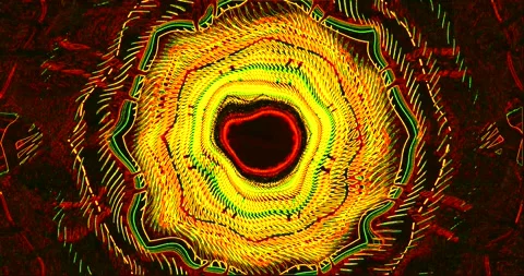 Colorful tunnel video loop creates a vibrant visual experience id Stock Footage 318176463