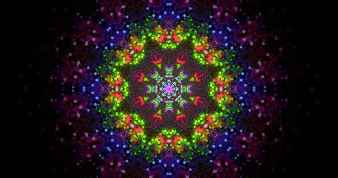 Colorful tunnel video loop creates a vibrant atmosphere for screensavers an.. Stock Footage 318606095