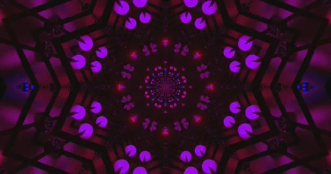 Colorful tunnel video loop creates a vibrant atmosphere with seamless visua.. Video stock 318607189