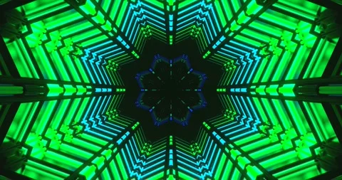 Colorful tunnel video loop creates dynamic visual experience with vibrant p.. Stock Footage 318791037