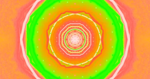 Colorful tunnel video loop creates vibrant atmosphere for relaxation and focu Vídeo Stock 318935936