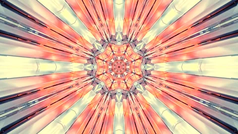 Colorful tunnel video loop creates a mesmerizing visual experience for scre.. Stock Footage 320048490
