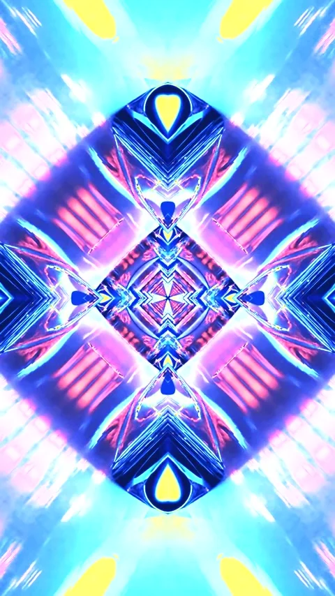 Colorful tunnel video loop creates mesmerizing visual effects in a seamless.. Stock Footage 320247901