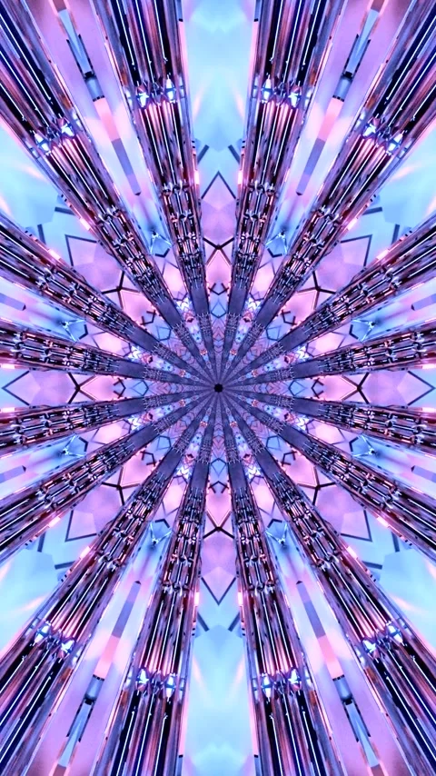 Colorful tunnel video loop creates a mesmerizing visual effect suitable for.. Stock Footage 320353201