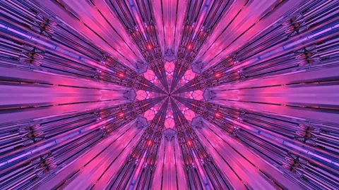 Colorful tunnel video loop creates a mesmerizing visual journey through vib.. Stock Footage 320380595