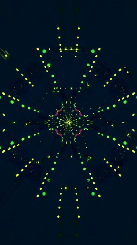 Colorful tunnel video loop creates mesmerizing visual patterns with seamles.. Stock Footage 321264091