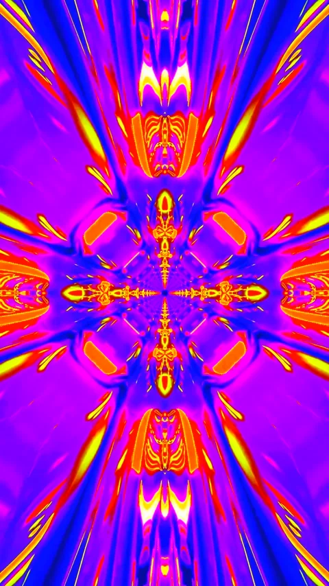 Colorful tunnel video loop creates a vibrant visual experience for screensave Stock Footage 321266145
