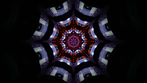 Colorful tunnel video loop creates an immersive visual experience for scree.. Stock Footage 321321776