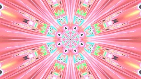 Colorful tunnel video loop creates captivating visual effects for screensav.. Stock Footage 321321892