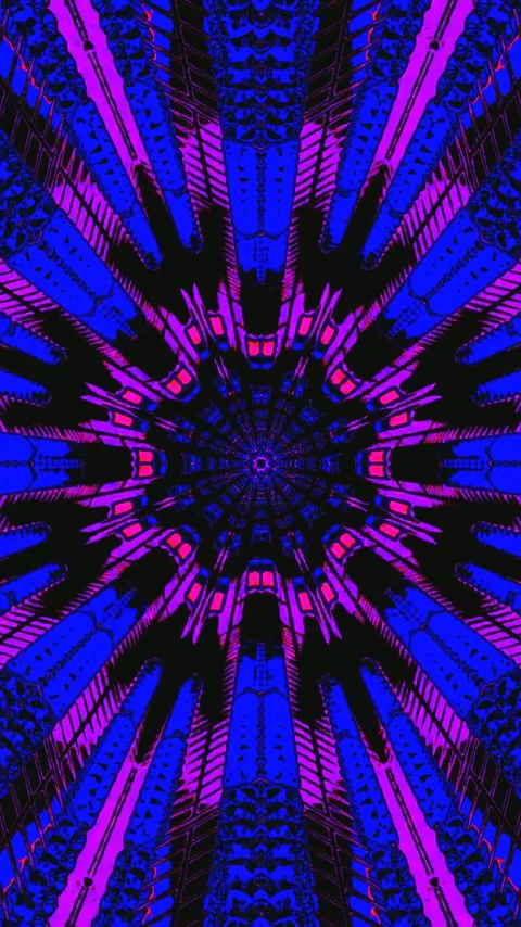 Colorful tunnel video loop creates depth and movement in a seamless experie.. Stock Footage 321563977