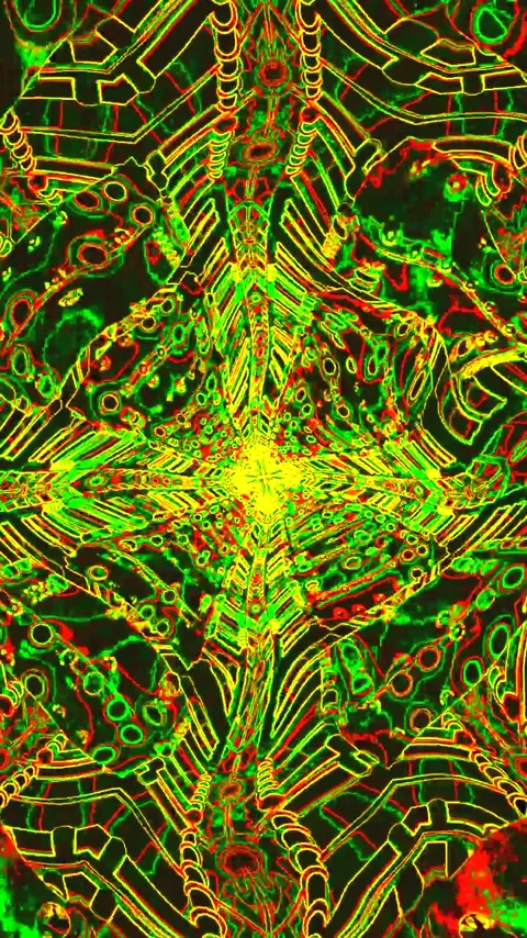 Colorful tunnel video loop creates dynamic visual effects for screensaver d.. Stock Footage 321564122