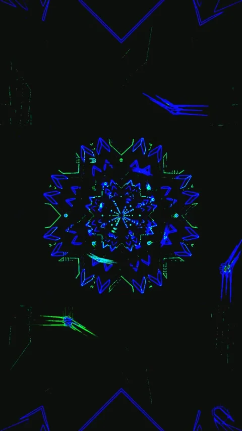 Colorful tunnel video loop creates energetic visual experience for relaxati.. Stock Footage 321565345