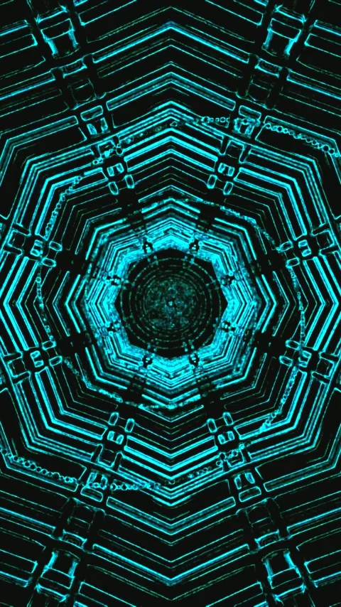 Colorful tunnel video loop creates a mesmerizing visual experience for scre.. Stock Footage 321566312