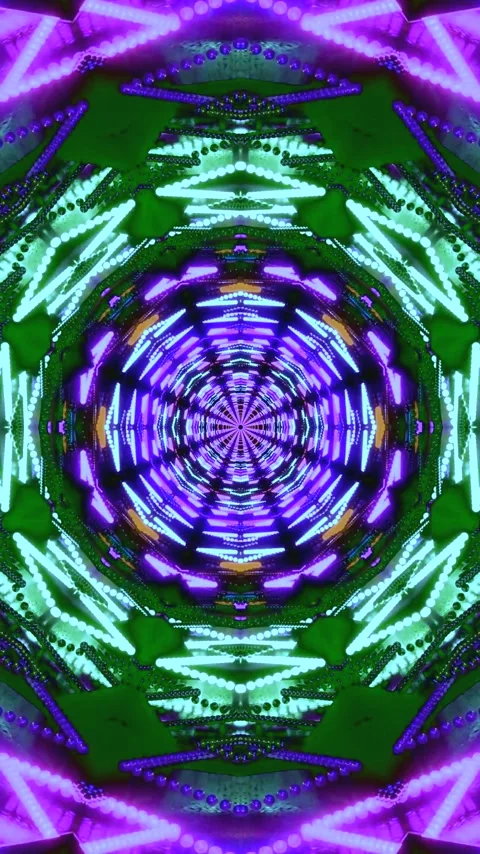 Colorful tunnel video loop creates a vibrant and dynamic visual experience .. Stock Footage 321569911