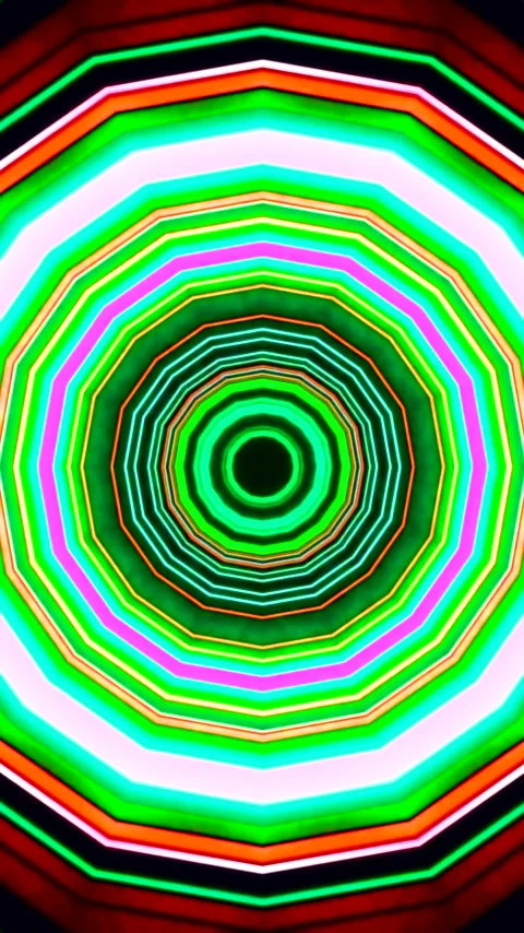 Colorful tunnel video loop creates immersive visual experience for relaxati.. Stock Footage 321570826