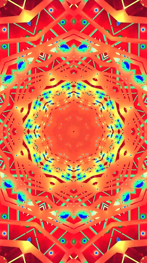 Colorful tunnel video loop creates a mesmerizing visual experience for scre.. Stock Footage 321573141