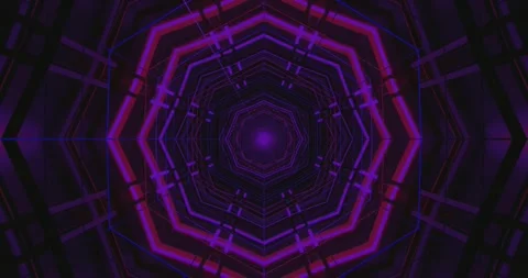 Colorful tunnel video loop creating a seamless visual experience with dynam.. Stock Footage 318789613