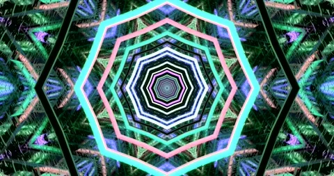 Colorful tunnel video loop creating a mesmerizing visual experience for scr.. Stock Footage 319072991