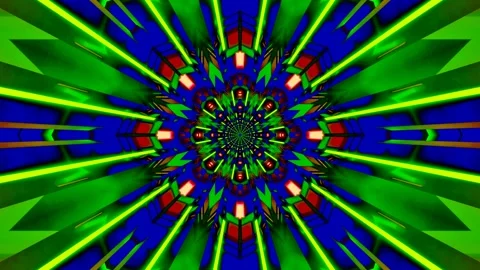 Colorful tunnel video loop creating a mesmerizing visual display with seaml.. Stock Footage 320046688