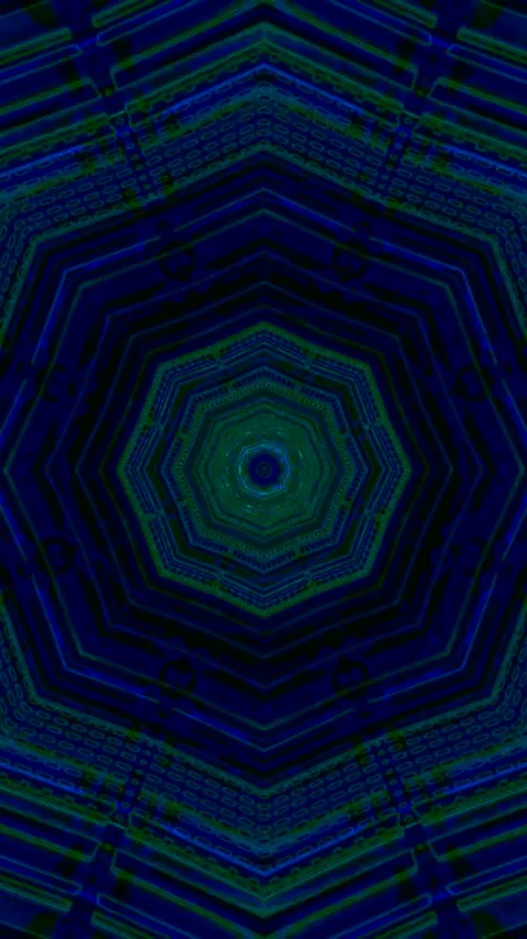 Colorful tunnel video loop creating an immersive visual experience for scre.. Stock Footage 321262305