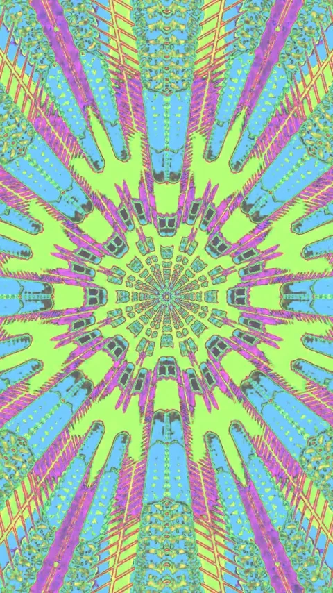 Colorful tunnel video loop creating an energetic visual experience for scre.. Stock Footage 321263207