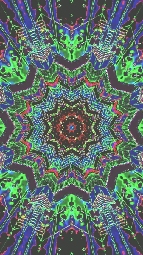 Colorful tunnel video loop creating a vibrant immersive experience with sea.. Stock Footage 321565526
