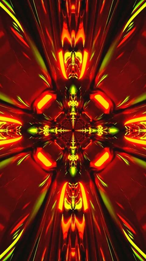 Colorful tunnel video loop creating a mesmerizing visual experience in vibr.. Stock Footage 321568388