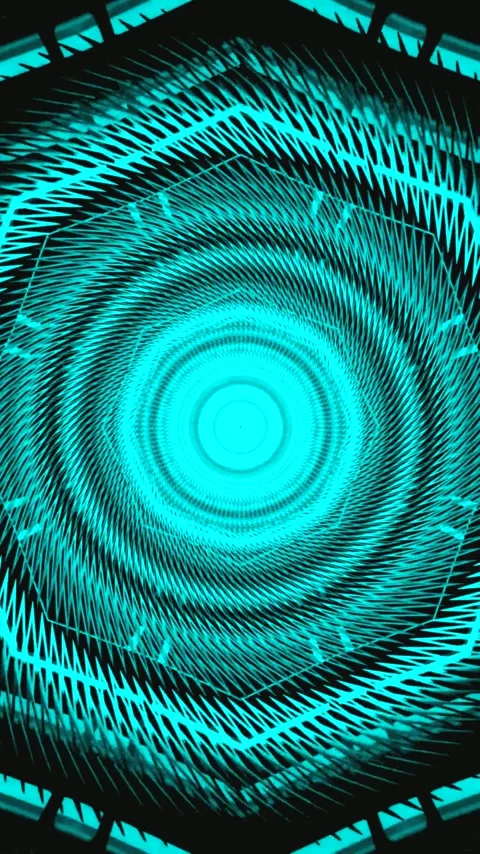 Colorful tunnel video loop creating a mesmerizing visual experience in a di.. Stock Footage 321570725