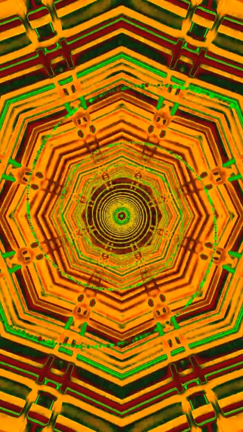 Colorful tunnel video loop creating a vibrant visual experience for screens.. Stock Footage 321574041