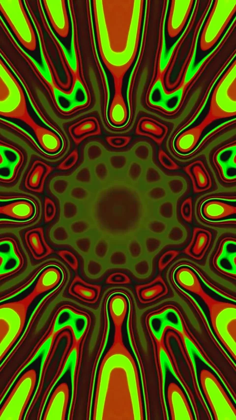 Colorful tunnel video loop displaying vivid designs and patterns creating a.. Stock Footage 321564950