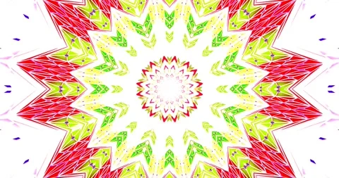Colorful tunnel video loop with dynamic shapes and vibrant patterns created.. Stock Footage 318609709