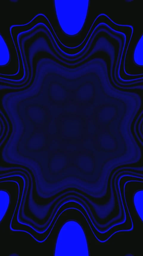 Colorful tunnel video loop featuring dynamic blue patterns for engaging scr.. Stock Footage 321571911