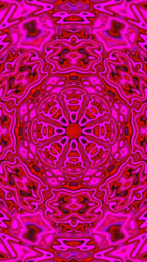Colorful tunnel video loop for immersive screensaver experience in vibrant hu Stock Footage 321573819