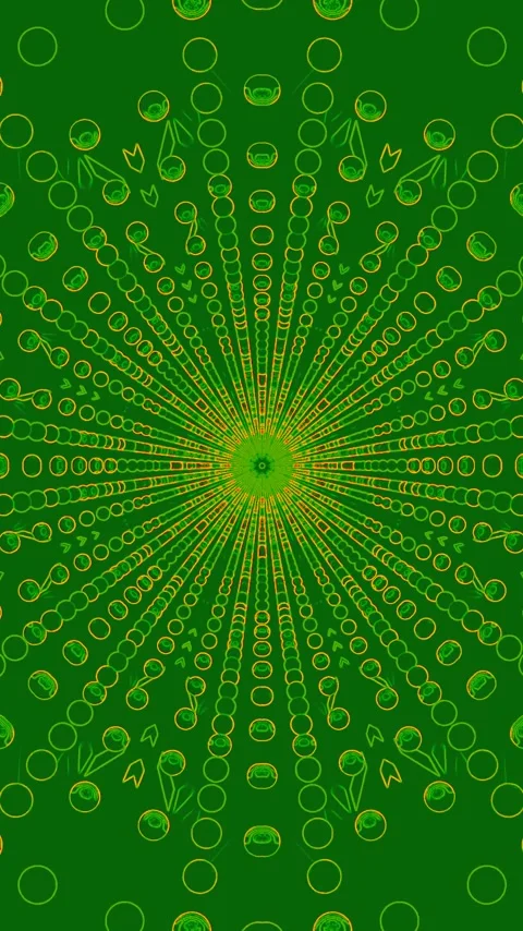Colorful tunnel video loop presents vibrant geometric patterns creating mes.. Stock Footage 321571238