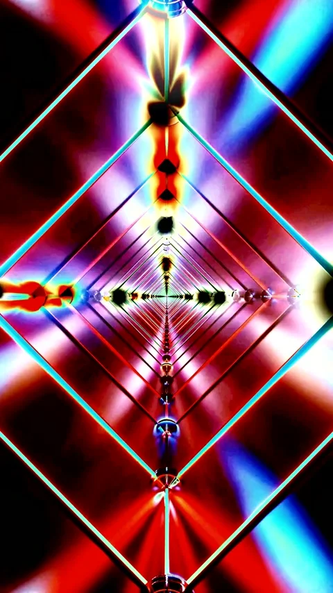 Colorful tunnel video loop providing a seamless visual experience in vibran.. Stock Footage 321271031
