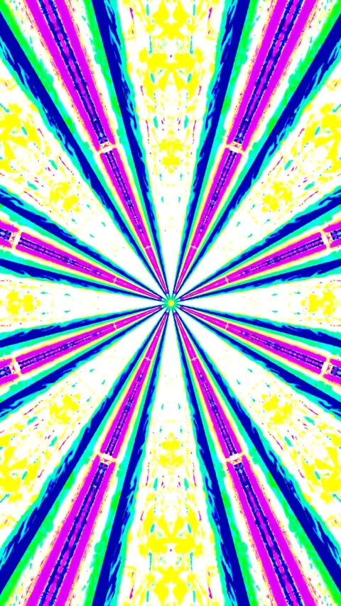 Colorful tunnel video loop screen saver creates a vibrant and immersive exp.. Video stock 321268916
